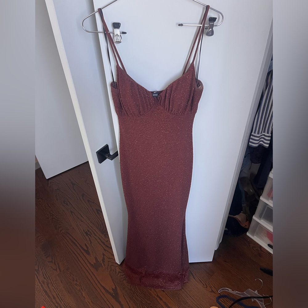 Windsor Glittering Maroon Dress